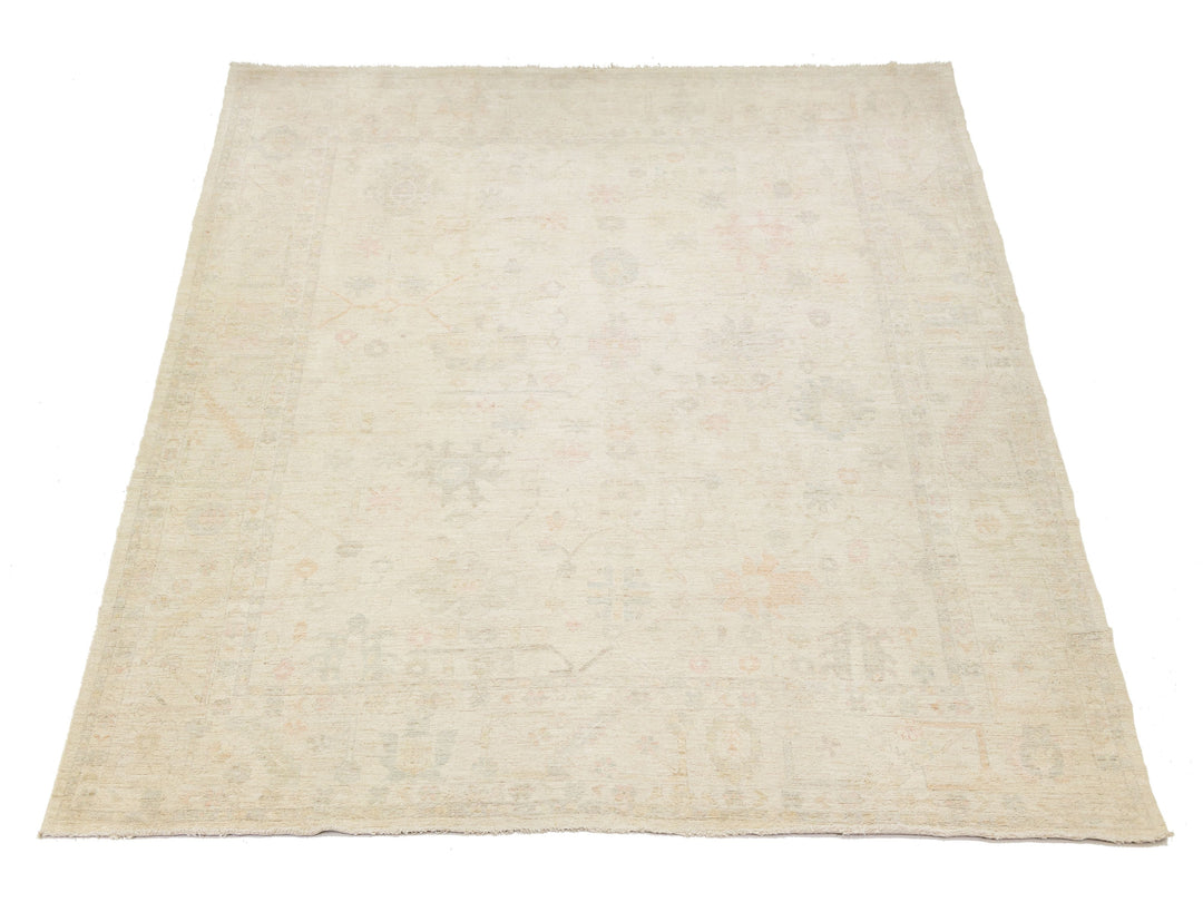 Modern Oushak Wool Rug 12 X 15