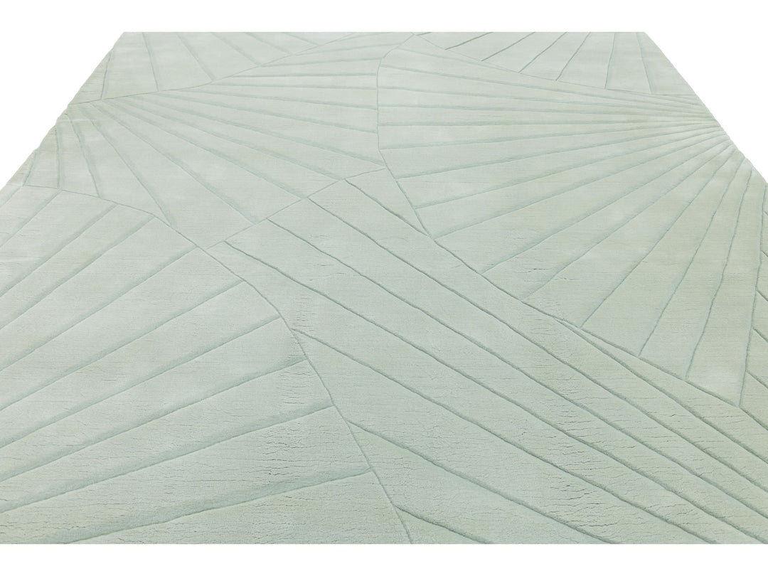 Modern Wool Rug 9 X 12