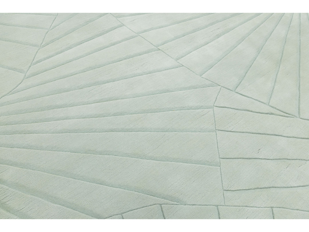 Modern Wool Rug 9 X 12