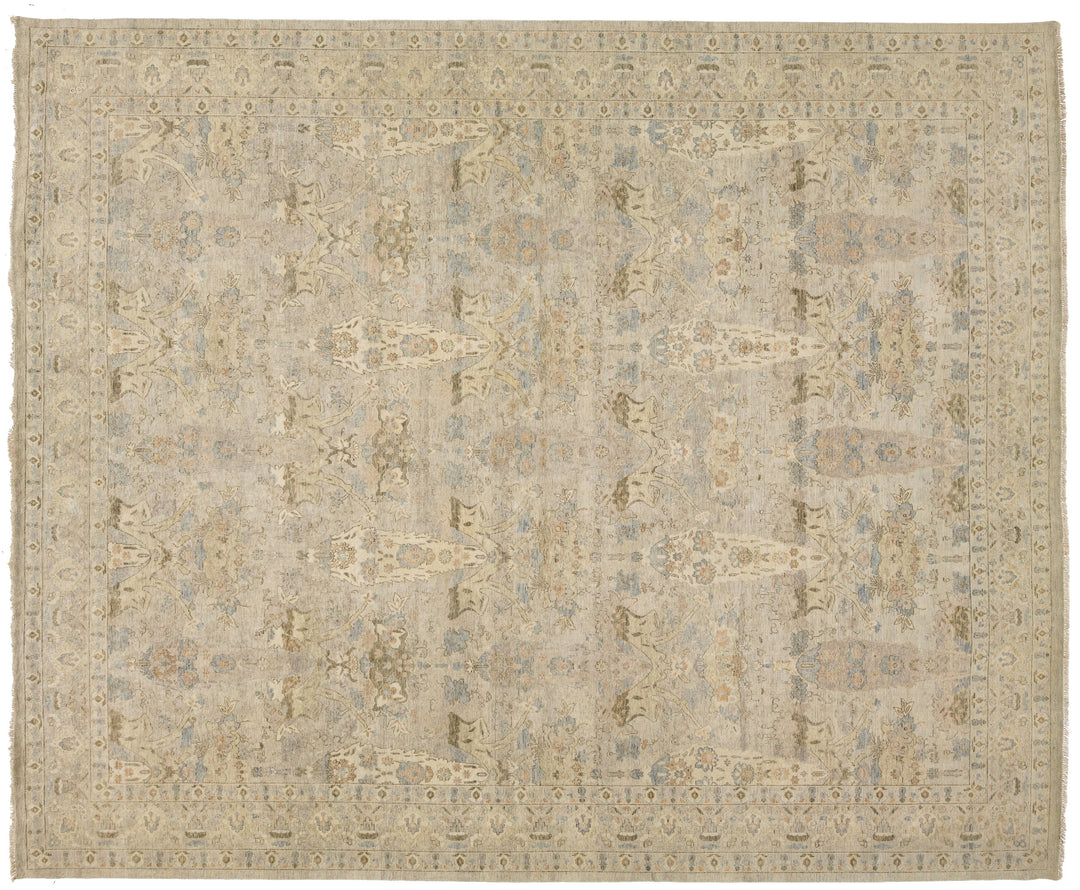 Modern Tabriz Wool Rug 13 X 16