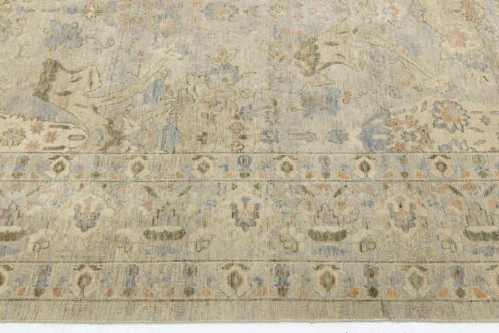 Modern Tabriz Wool Rug 13 X 16