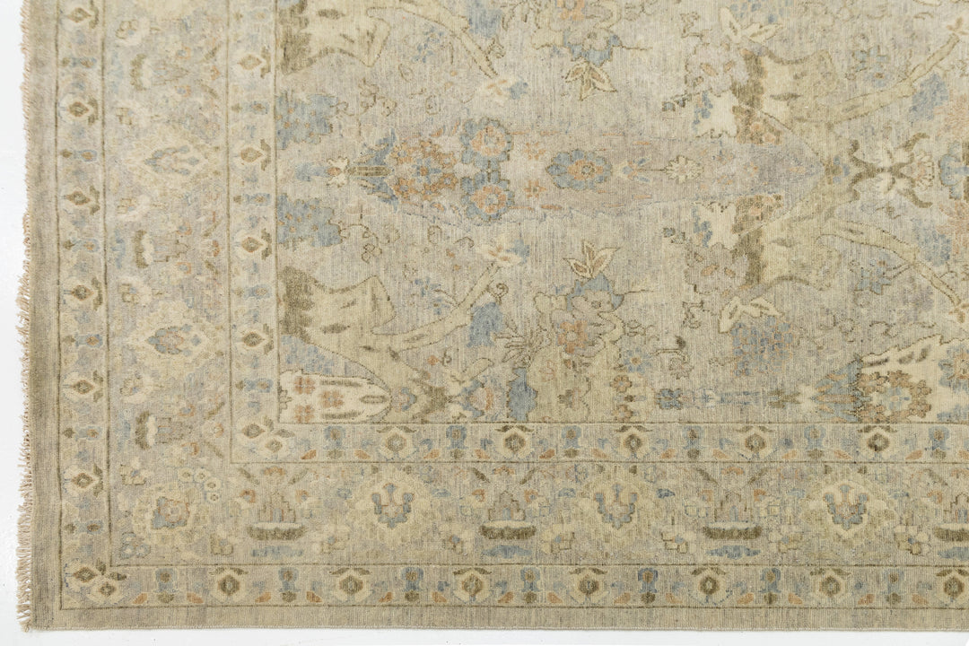 Modern Tabriz Wool Rug 13 X 16