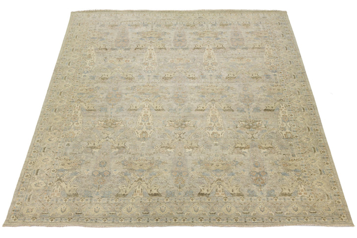 Modern Tabriz Wool Rug 13 X 16