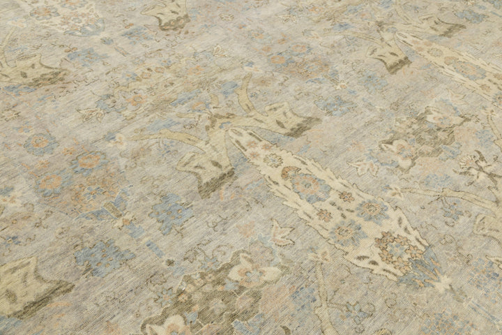 Modern Tabriz Wool Rug 13 X 16