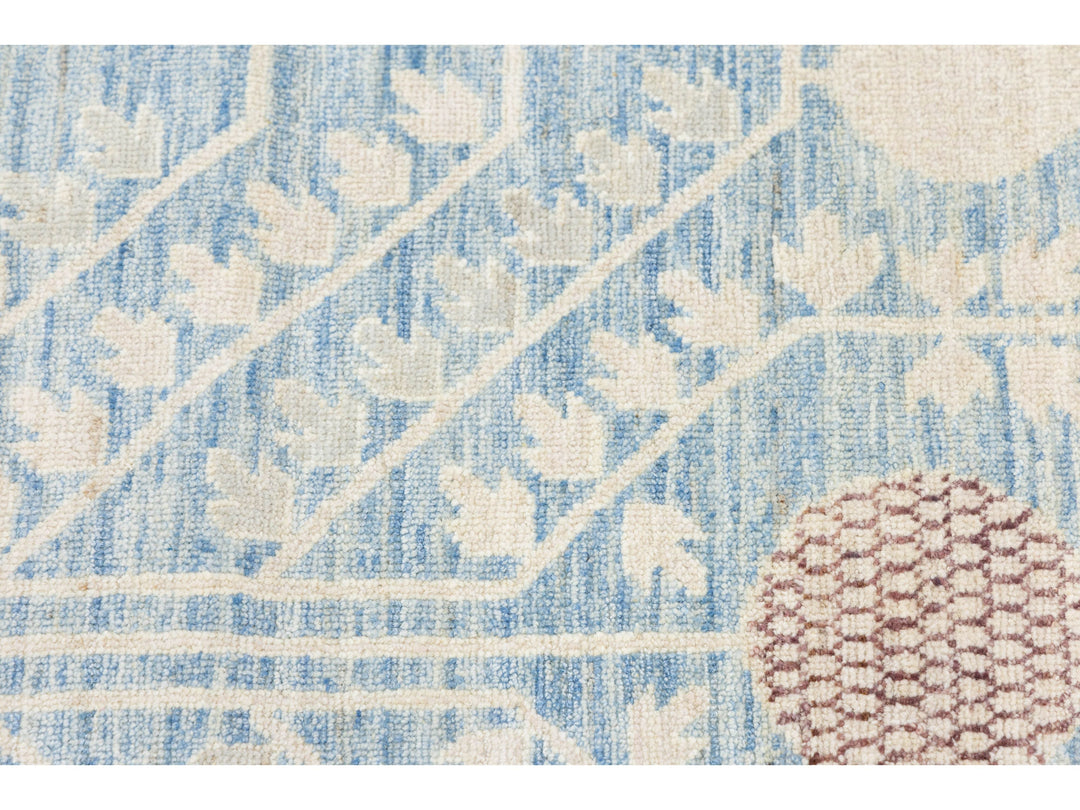 Modern Khotan Wool Rug 16 X 19