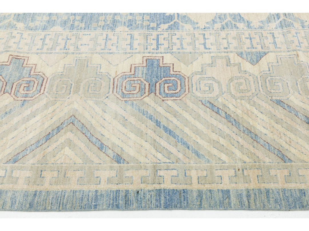 Modern Khotan Wool Rug 16 X 19