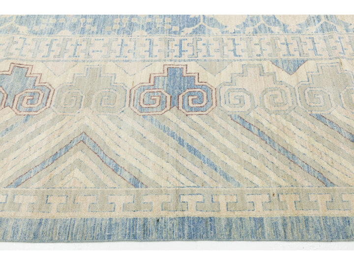 Modern Khotan Wool Rug 16 X 19