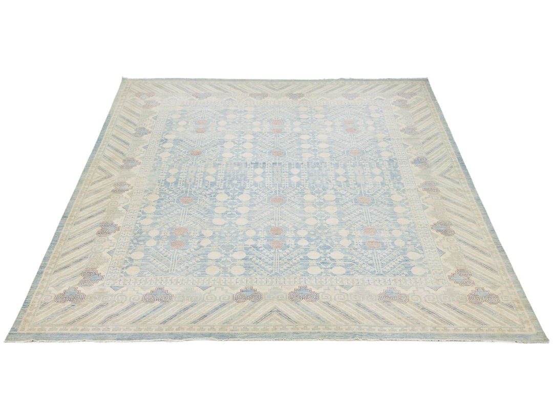 Modern Khotan Wool Rug 16 X 19