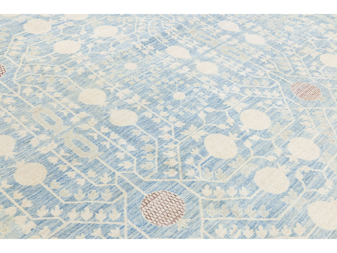 Modern Khotan Wool Rug 16 X 19