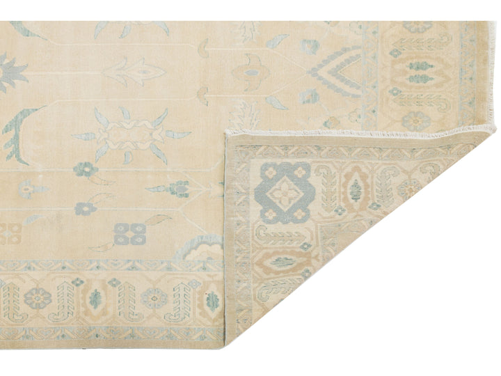 Modern Oushak Wool Rug 10 X 16