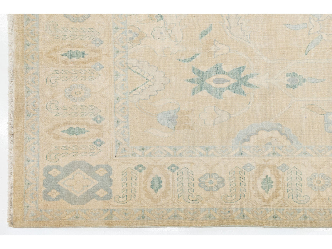 Modern Oushak Wool Rug 10 X 16