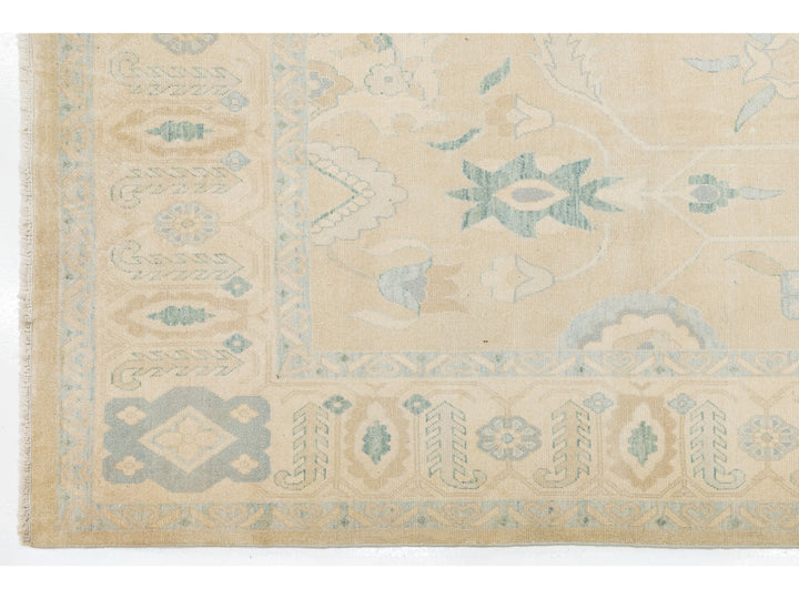 Modern Oushak Wool Rug 10 X 16