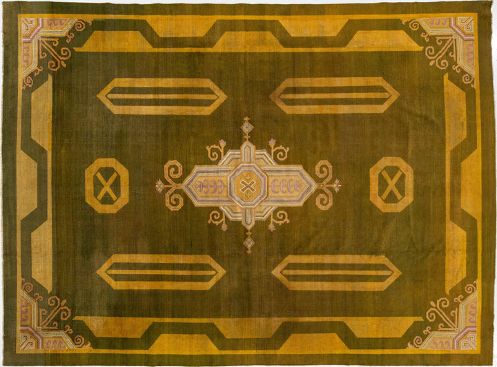 Antique Indian Agra Wool Rug 11 X 15