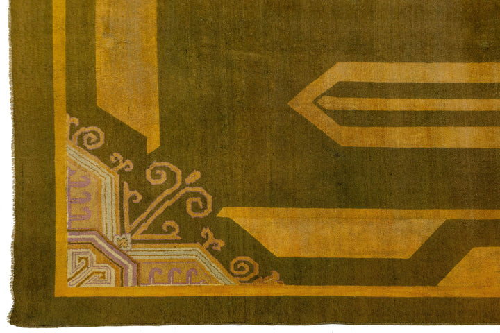 Antique Indian Agra Wool Rug 11 X 15