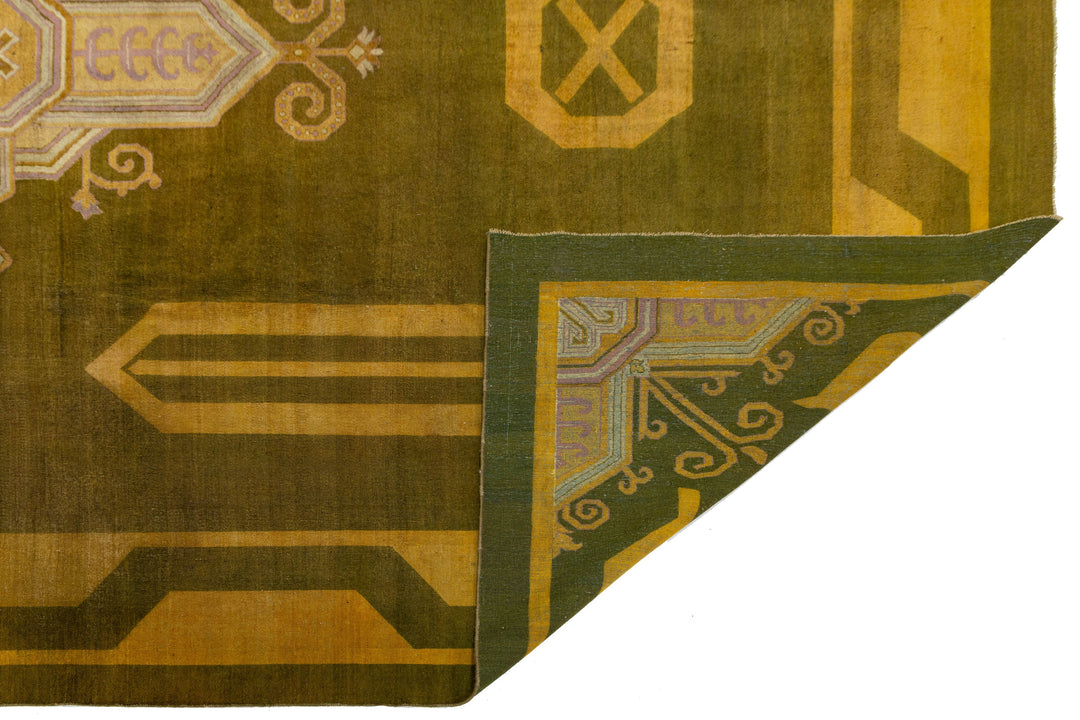 Antique Indian Agra Wool Rug 11 X 15