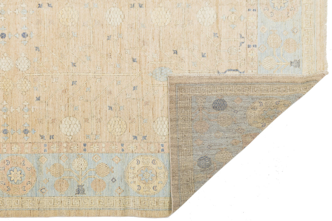 Modern Khotan Wool Rug 11 X 14