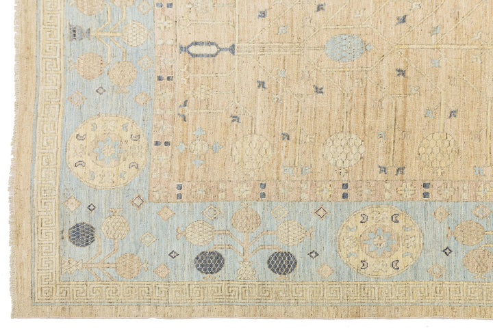 Modern Khotan Wool Rug 11 X 14