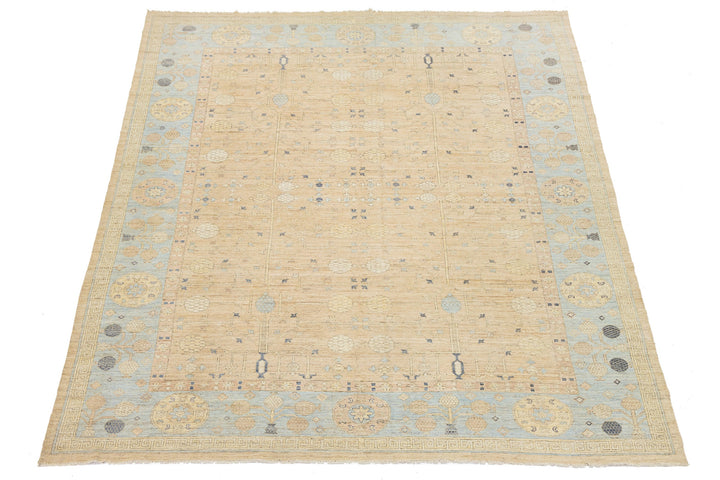 Modern Khotan Wool Rug 11 X 14