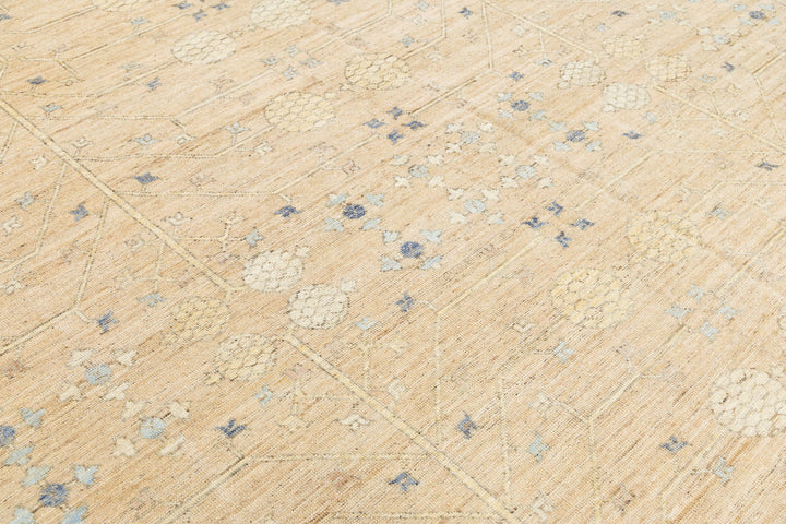 Modern Khotan Wool Rug 11 X 14