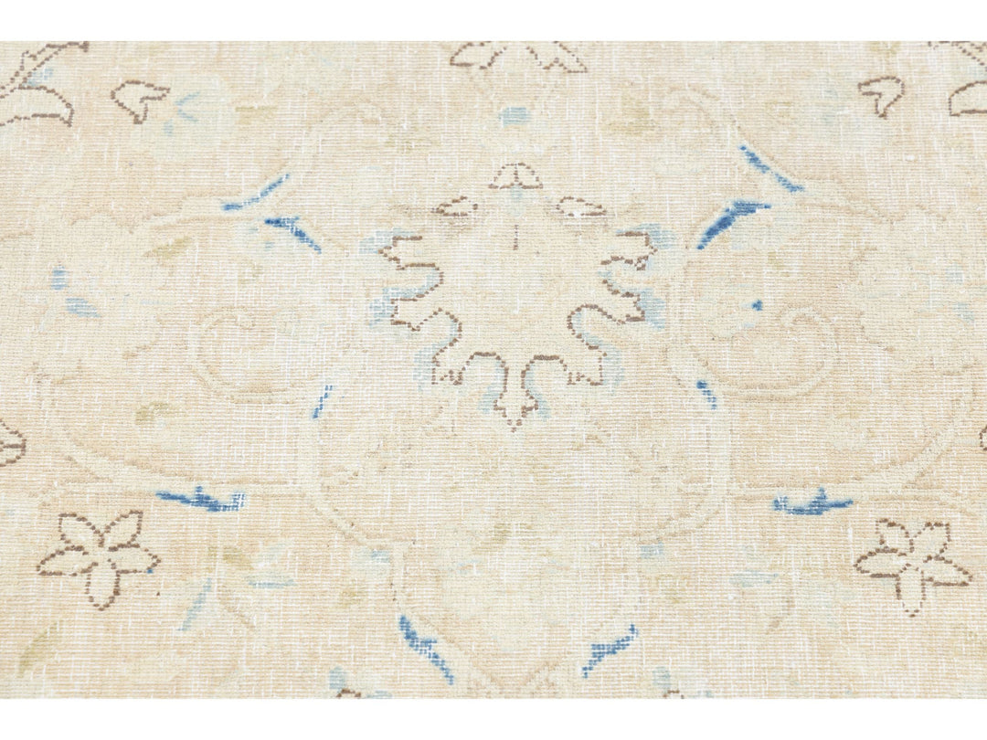 Antique Kerman Wool Rug  11 X 15