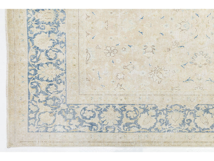 Antique Kerman Wool Rug  11 X 15