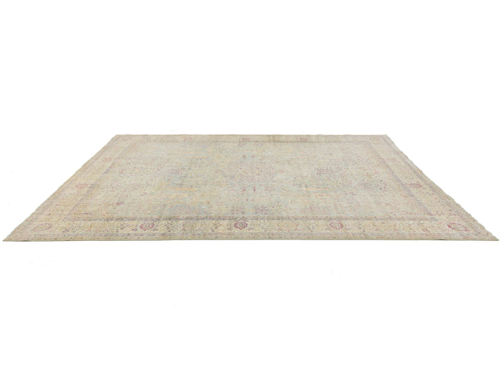 Antique Kerman Wool Rug 10 X 13