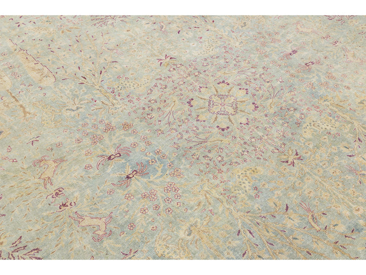 Antique Kerman Wool Rug 10 X 13