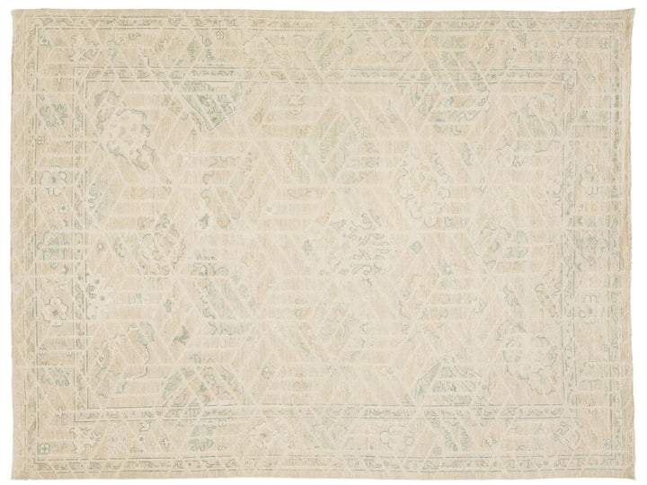 Modern Oushak Wool Rug 9 X 12