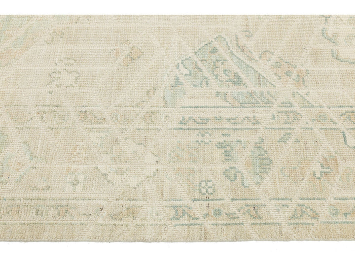 Modern Oushak Wool Rug 9 X 12