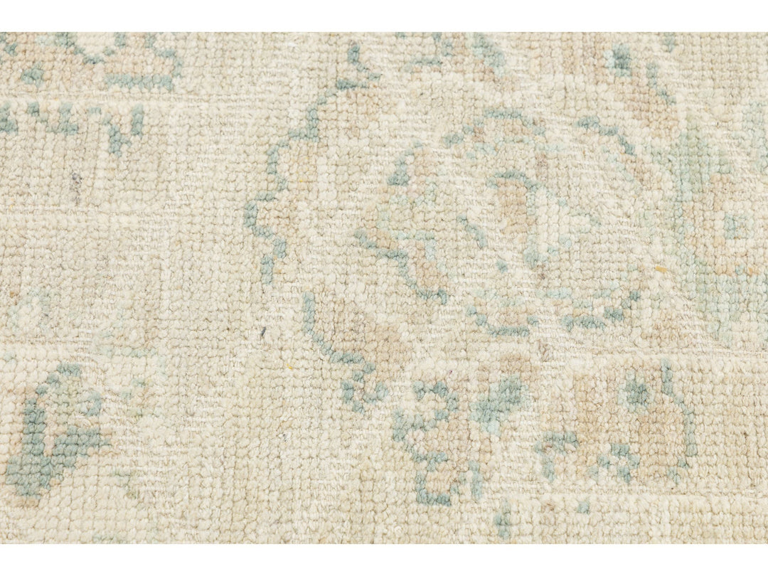 Modern Oushak Wool Rug 9 X 12