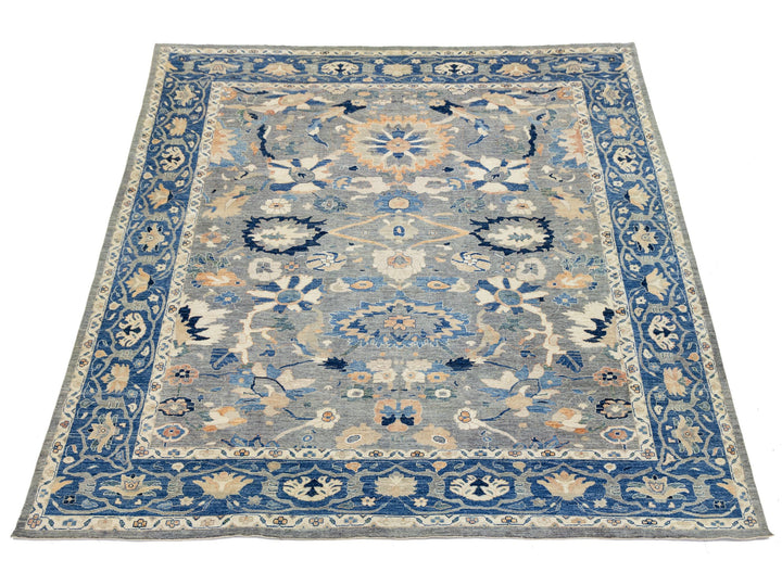 Modern Oushak Wool Rug 12 X 15