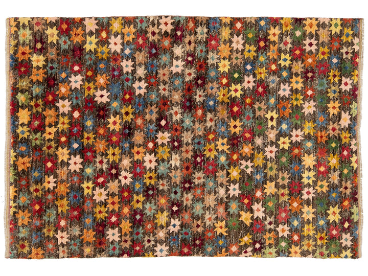 Modern Baluch Wool Rug 6 X 8