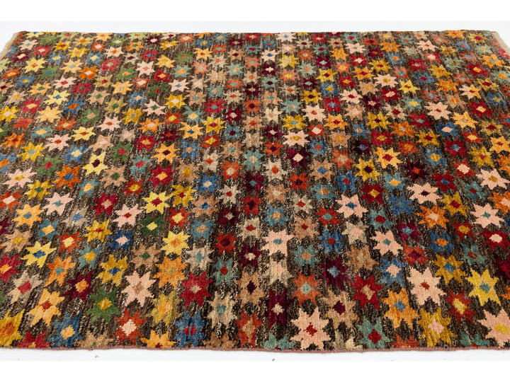 Modern Baluch Wool Rug 6 X 8