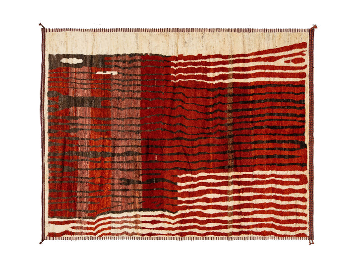 Modern Moroccan Wool Rug 9 X 12