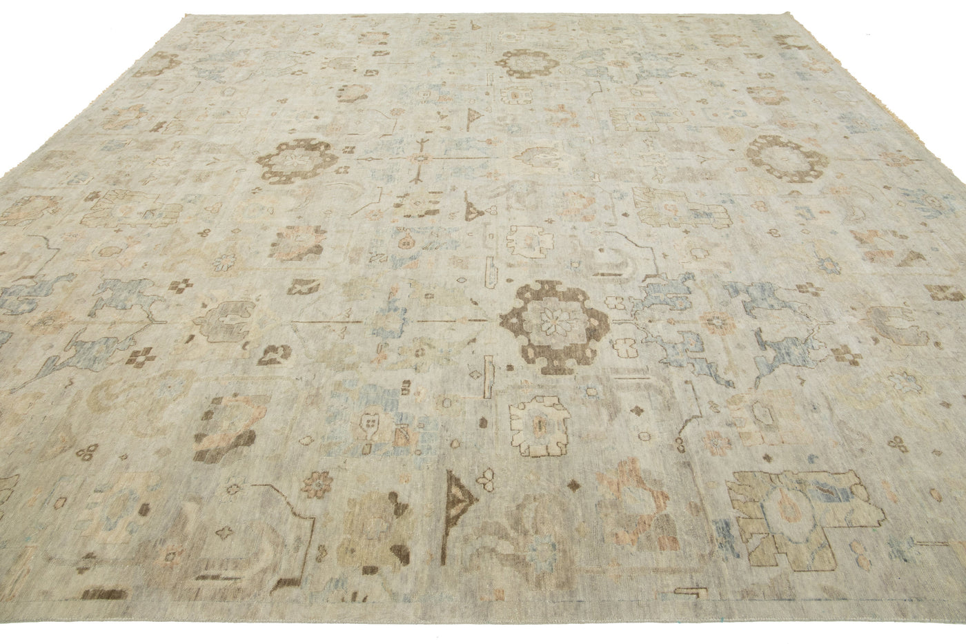 Modern Artisan Indian Wool Rug 12 X 12