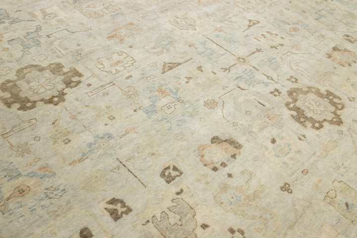Modern Artisan Indian Wool Rug 12 X 12