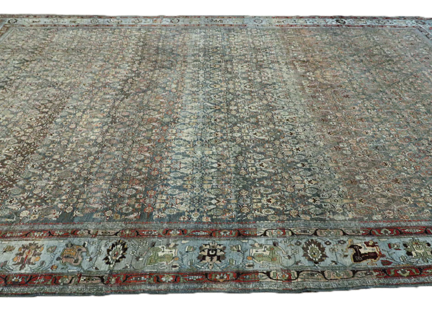 Antique Bidjar Wool Rug 11 x 16