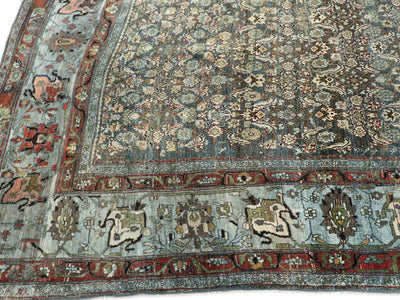 Antique Bidjar Wool Rug 11 x 16