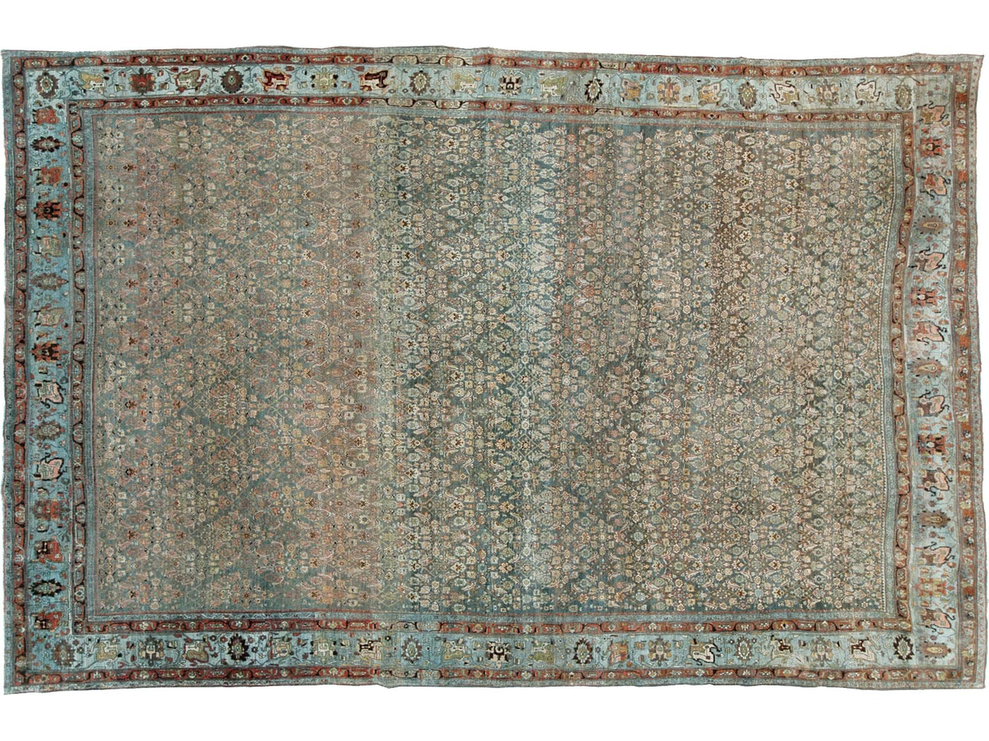 Antique Bidjar Wool Rug 11 x 16