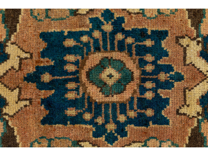 Antique Persian Mahal Wool Rug 11 X 17
