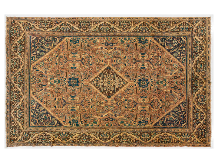 Antique Persian Mahal Wool Rug 11 X 17