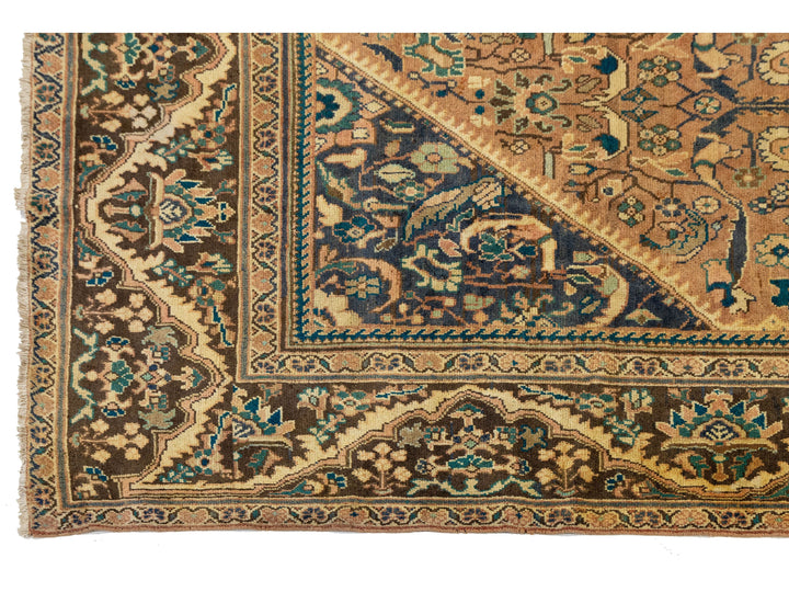 Antique Persian Mahal Wool Rug 11 X 17