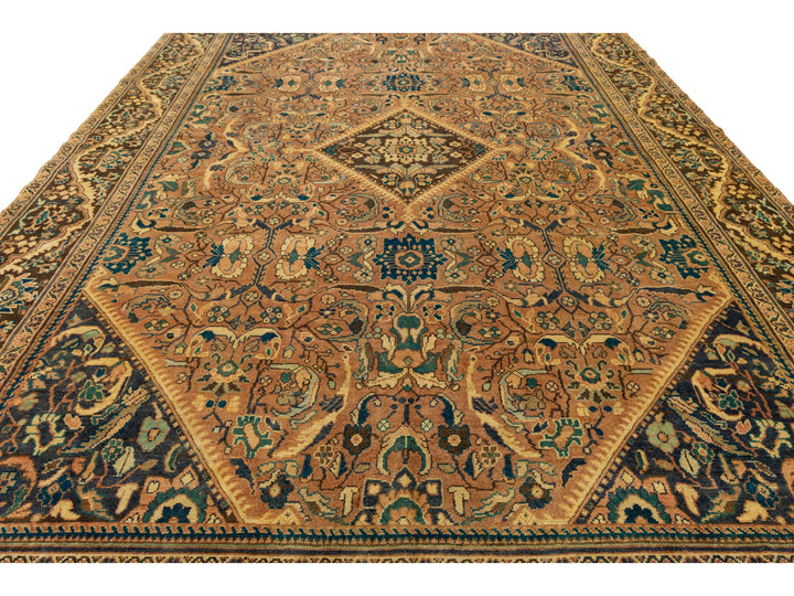 Antique Persian Mahal Wool Rug 11 X 17