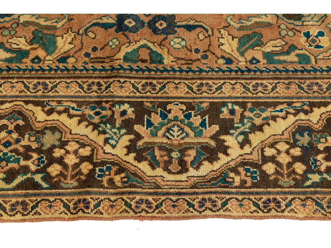 Antique Persian Mahal Wool Rug 11 X 17