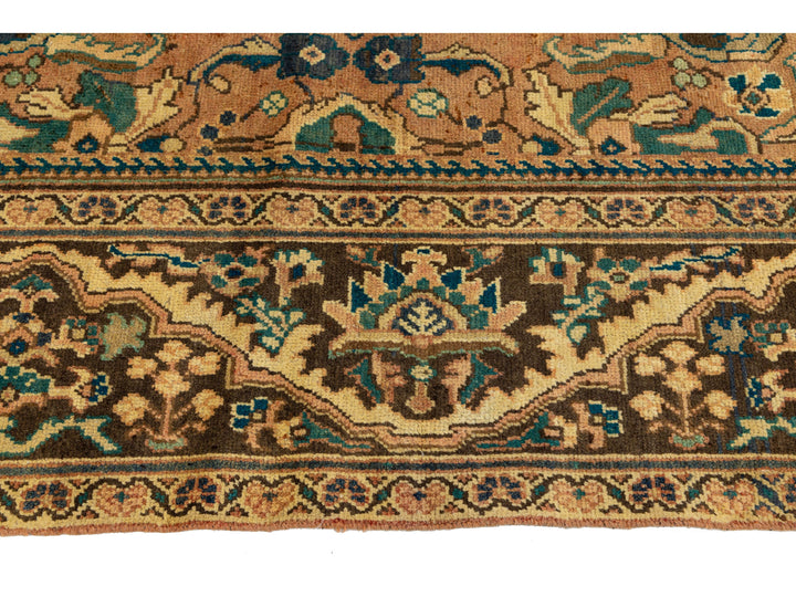 Antique Persian Mahal Wool Rug 11 X 17
