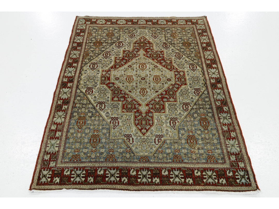 Antique Malayer Wool Rug 4 X 5