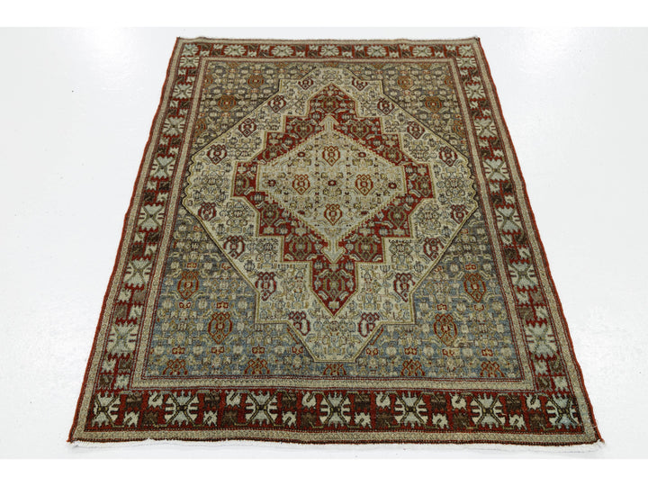 Antique Malayer Wool Rug 4 X 5