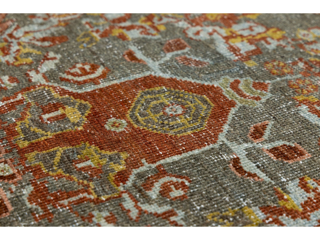 Antique Mahal Wool Rug 11 X 16