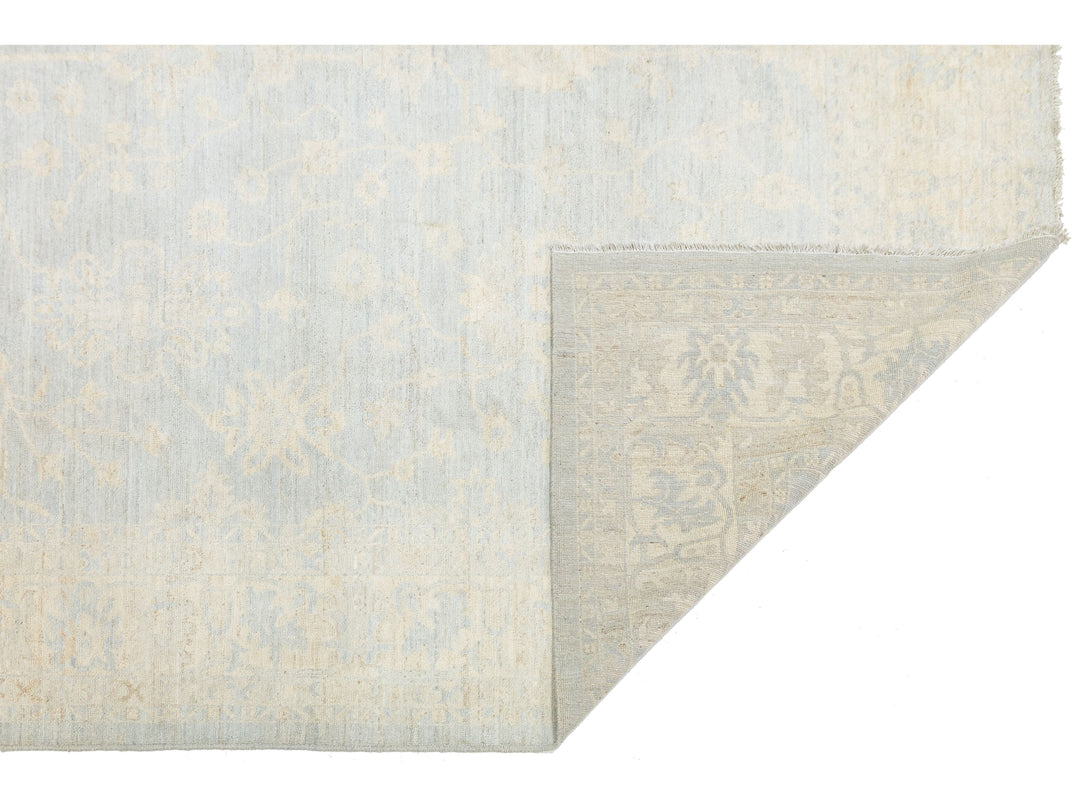 Modern Oushak Wool Rug 10 X 13