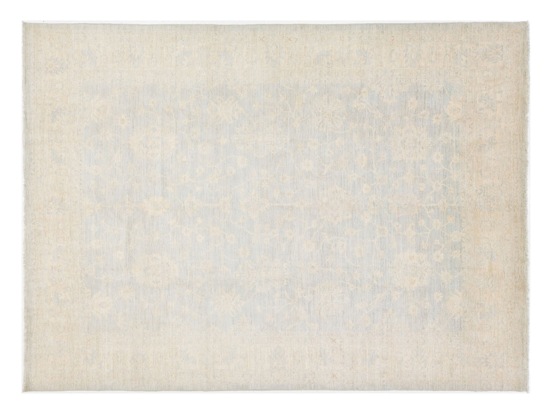 Modern Oushak Wool Rug 10 X 13